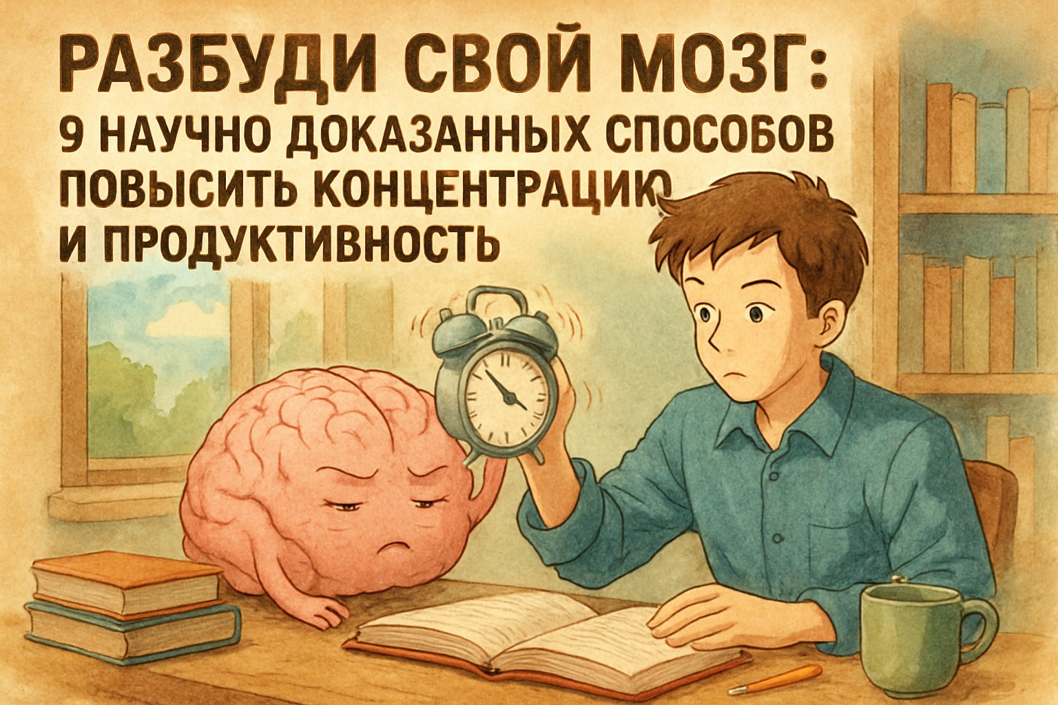Разбуди свой мозг: 9 научно доказанных способов повысить концентрацию и продуктивность