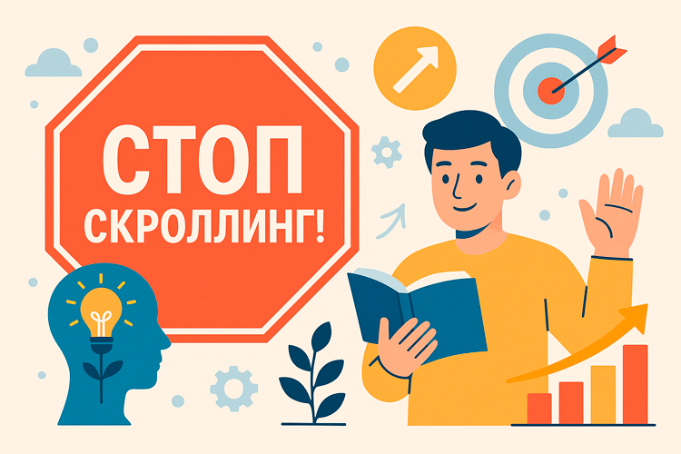 Стоп-скроллинг: как вернуть контроль над вниманием и начать читать осознанно