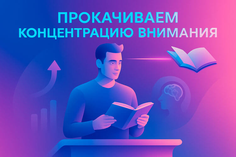 Как прокачать концентрацию внимания для скорочтения